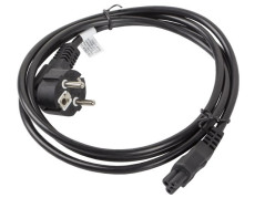 Kabel zasilający LAPTOP (MIKI) IEC 7/7 - IEC 320 C5 1.8m VDE czarny CA-C5CA-11CC-0018-BK