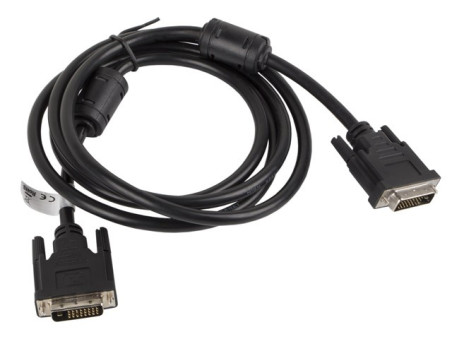 Kabel DVI-D(24+1) Full HD 1,8m czarny CA-DVID-10CC-0018-BK