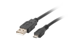 Przewód połączeniowy USB 2.0 High Speed 1,8m USB - microUSB czarny CA-USBM-10CC-0018-BK