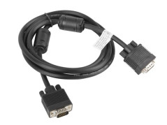 Kabel monitorowy VGA D-Sub(15-pin) ekran ferryt czarny 1,8m CA-VGAC-10CC-0018-B