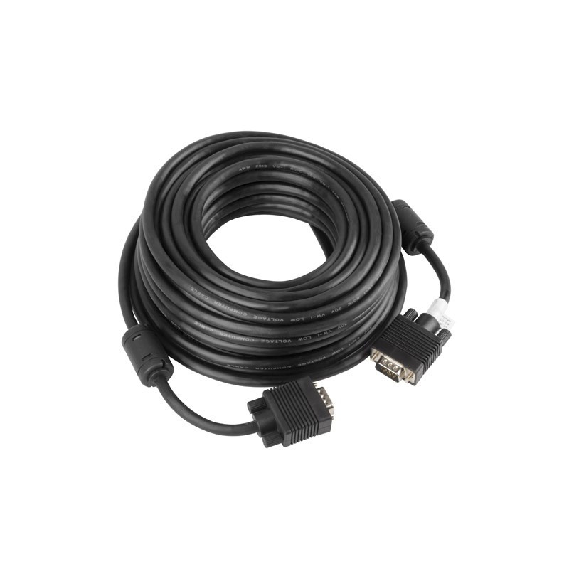 Kabel monitorowy VGA D-Sub(15-pin) ekran ferryt czarny 15m CA-VGAC-10CC-0150-B