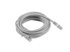 Kabel krosowy patchcord F/UTP kat.6 5m szary