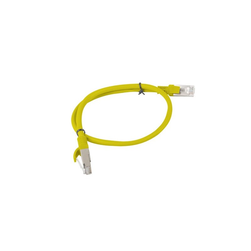 Kabel krosowy patchcord U/UTP kat.5e 0,5m żółty PCU5-10CC-0050-Y