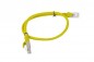 Kabel krosowy patchcord U/UTP kat.5e 0,5m żółty PCU5-10CC-0050-Y