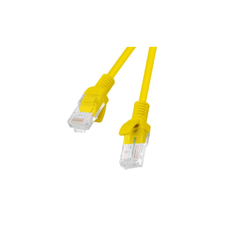 Kabel krosowy patchcord U/UTP kat.5e 1m żółty PCU5-10CC-0100-Y