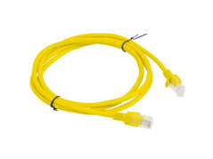 Kabel krosowy patchcord U/UTP kat.5e 1,5m żółty PCU5-10CC-0150-Y