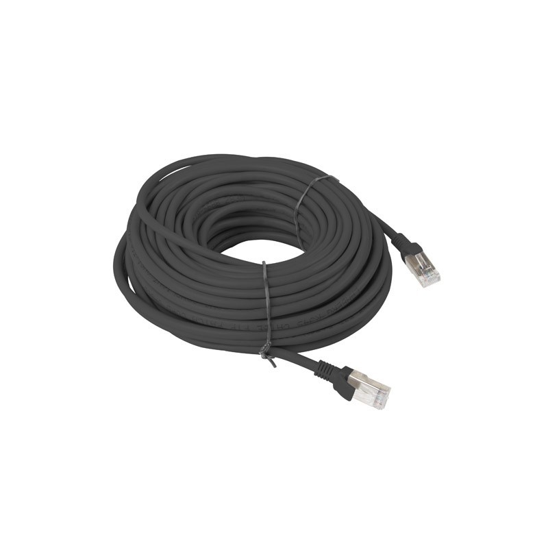 Kabel krosowy patchcord U/UTP kat.5e 20m czarny PCU5-10CC-2000-BK