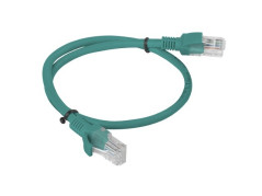 Kabel krosowy patchcord U/UTP kat.6 0,5m zielony PCU6-10CC-0050-G