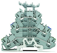 Złączka 3-piętrowa 2,5mm2 PE/N/L szara TOPJOBS 2002-3247