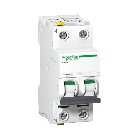 Wyłącznik nadprądowy 1P+N C 0,5A 6kA AC iC60N-C0,5-1N A9F04670