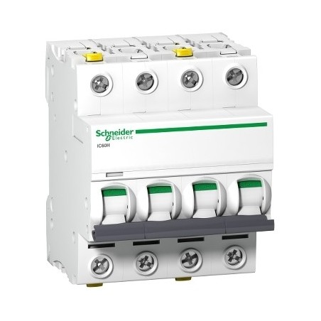 Wyłącznik nadprądowy 4P C 63A 10kA AC iC60H-C63-4 A9F07463