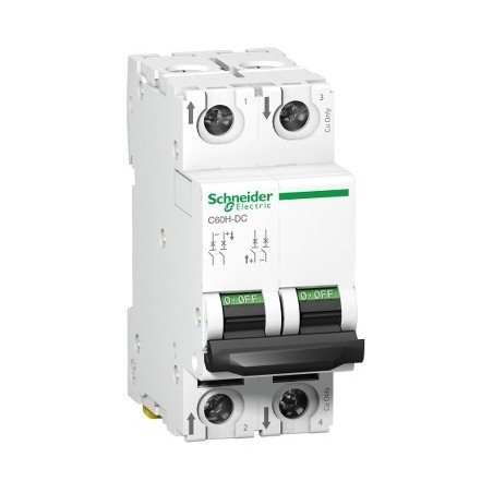 Wyłącznik nadprądowy 2P C 50A DC C60H-DC A9N61538