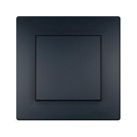 ASFORA Łącznik 1-biegunowy IP44 z ramką antracyt EPH0100271