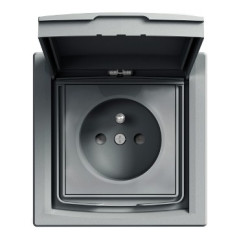 Gniazdo 2P+PE IP44 z ramką (1-krotne) z EPH2800362