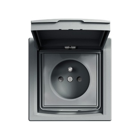 Gniazdo 2P+PE IP44 z ramką (1-krotne) z EPH2800362