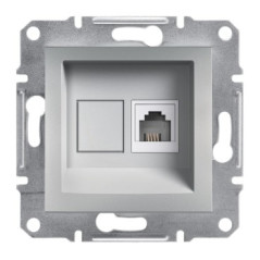ASFORA Gniazdo telefoniczne bez ramki aluminium EPH4100161