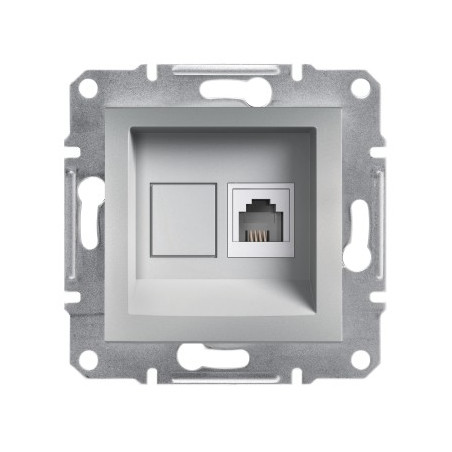 ASFORA Gniazdo telefoniczne bez ramki aluminium EPH4100161