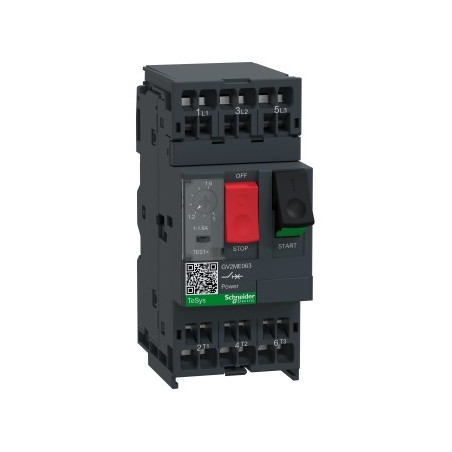 TeSys Deca Wyłącznik silnikowy 3P 0,55kW 1-1,6A GV2ME063