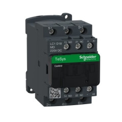 TeSys Deca Stycznik mocy 18A 3P 220V DC 1Z 1R LC1D18MD