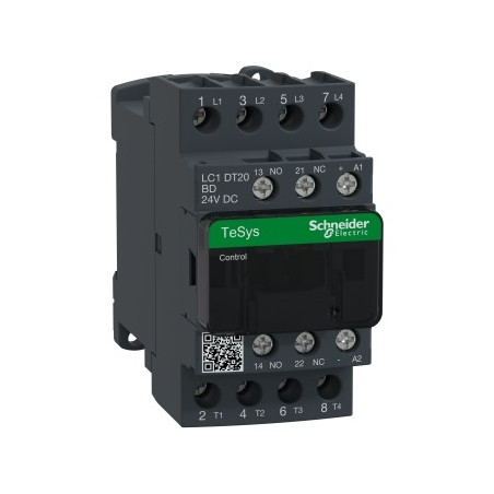 TeSys Deca Stycznik mocy 20A AC-1 4P 24V DC 1Z 1R LC1DT20BD
