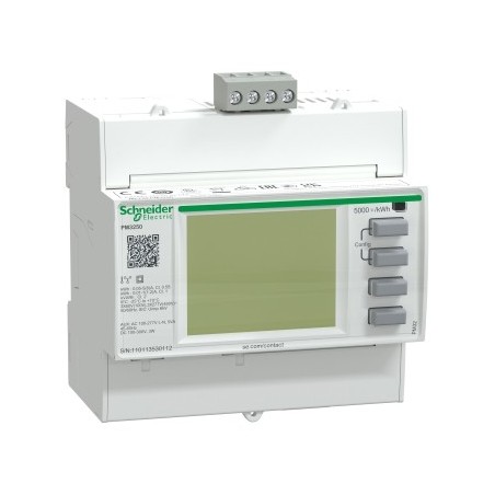 Miernik cyfrowy wielofunkcyjny (U, I, P, Q, f, PF) 5/1A przekładnik 100-480V AC Modbus RS485 modułowy PM3250 METSEPM3250