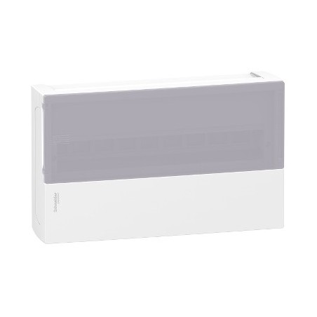 Rozdzielnica modułowa 1x18 natynkowa IP40 drzwi przezroczyste Mini Pragma MIP12118T