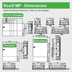 Rozdzielnica modułowa 2x12 podtynkowa IP40 Mini Pragma MIP22212