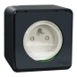 Mureva Styl Gniazdo 2P+PE antracytowe MUR35031