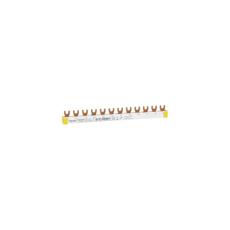 Szyna widełkowa 3P 63A 16mm2 12 modułów R9XFH312 Szyna widełkowa 3P 63A 16mm2 12 modułów R9XFH312