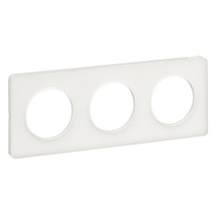 Odace touch Ramka potrójna biała szklana biel S52P806R