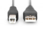 Kabel połączeniowy USB 2.0 Typ USB A/USB B, M/M czarny 1m AK-300102-010-S