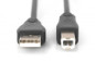 Kabel USB A wtyk - USB B wtyk 2.0 czarny AK-300105-018-S /1,8m/