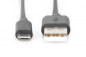 Kabel USB 1m czarny USB A/M wtyk - microUSB B/M wtyk s/USB 2.0 AK-300110-010-S