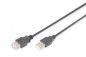 Przedłużacz czarny USB A /M - USB A /Ż s/USB 2.0 AK-300202-018-S 1.8m Przedłużacz czarny USB A /M - USB A /Ż s/USB 2.0 AK-300202-018-S 1.8m