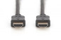 Kabel połączeniowy HDMI Highspeed 2.0 z Eth. GOLD Typ HDMI A/HDMI A, M/M czarny 1m AK-330107-010-S