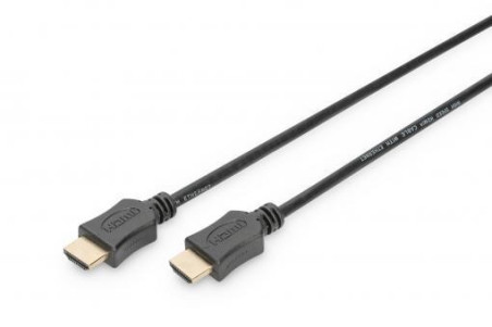 Kabel połączeniowy HDMI Highspeed 1.4 z Eth. GOLD Typ HDMI A/HDMI A, M/M czarny 2m AK-330114-020-S