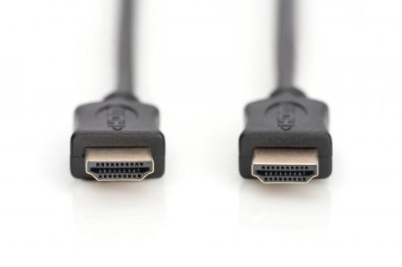 Kabel połączeniowy HDMI Highspeed 1.4 z Eth. GOLD Typ HDMI A/HDMI A, M/M czarny 5m AK-330114-050-S