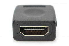 Adapter HDMI Highspeed 2.0 z Eth. Typ HDMI A/HDMI A, Ż/Ż czarny AK-330500-000-S