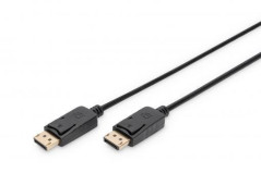 Kabel połączeniowy DisplayPort 1.1 Typ DP/DP, M/M czarny 5m AK-340100-050-S