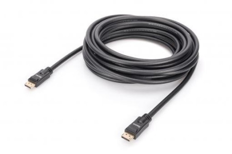 Kabel połączeniowy DisplayPort 4K 60Hz UHD Typ DP/DP M/M czarny 10m AK-340105-100-S