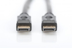 Kabel połączeniowy DisplayPort 4K 60Hz UHD Typ DP/DP M/M czarny 15m AK-340105-150-S