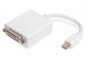 Kabel adapter miniDisplayPort 1.1a Typ miniDP/DVI-I(24+5), M/Ż biały 0,15m AK-340406-001-W