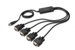 Konwerter/Adapter USB 2.0 do 4x RS232 (DB9) z kablem 1,5m DA-70159