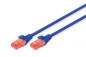 Kabel krosowy (Patch Cord) U/UTP kat.6 niebeski 0,5m DK-1612-005/B