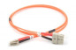 Patch cord światłowodowy LC/SC duplex MM 50/125 OM2 2m LSOH pomarańczowy DK-2532-02