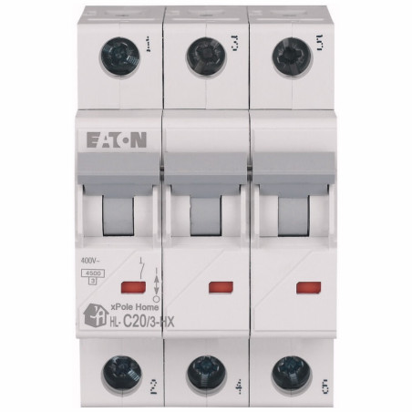 Wyłącznik nadprądowy 3P C 20A 6kA AC xPole Home HN-C20/3 194892