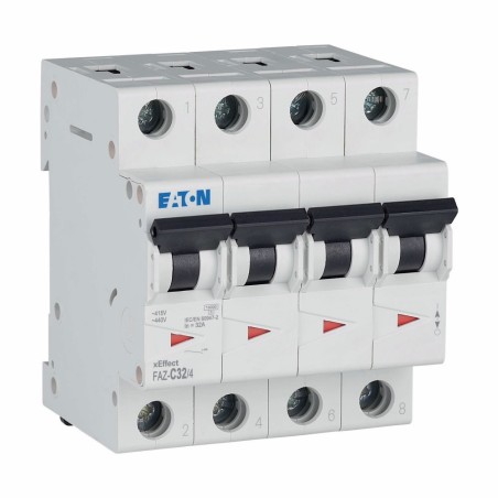 Wyłącznik nadprądowy 4P C 32A 15kA AC FAZ C32/4 279064