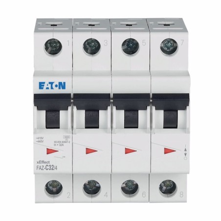 Wyłącznik nadprądowy 4P C 32A 15kA AC FAZ C32/4 279064