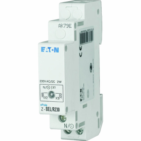 Lampka modułowa czerwona z funkcją migania 110-240V AC/DC Z-BEL/R230 284929