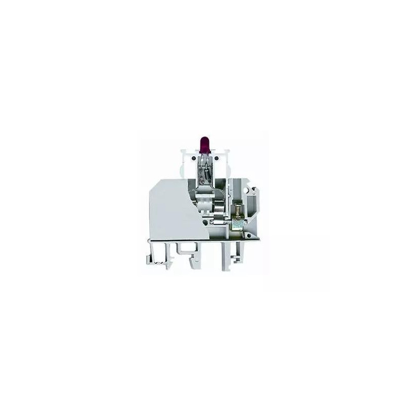 Złączka szynowa gwint. z bezp. i diodą 12V DC 2,5 mm2 TS35 1 tor ZUB1-2.5D(12V) 13202972 Złączka szynowa gwint. z bezp. i diodą 12V DC 2,5 mm2 TS35 1 tor ZUB1-2.5D(12V) 13202972